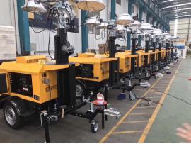 Mobile lighting tower workshop